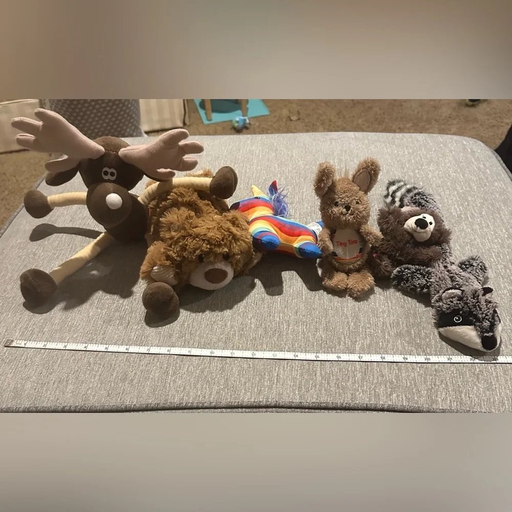 Plush Animal Toy Bundle for Pets
